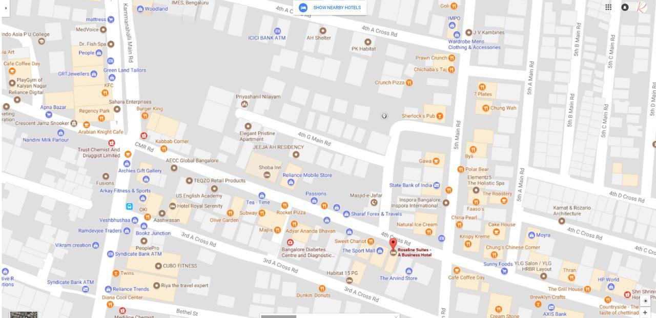 Roseline Suites Μπανγκαλόρ Εξωτερικό φωτογραφία